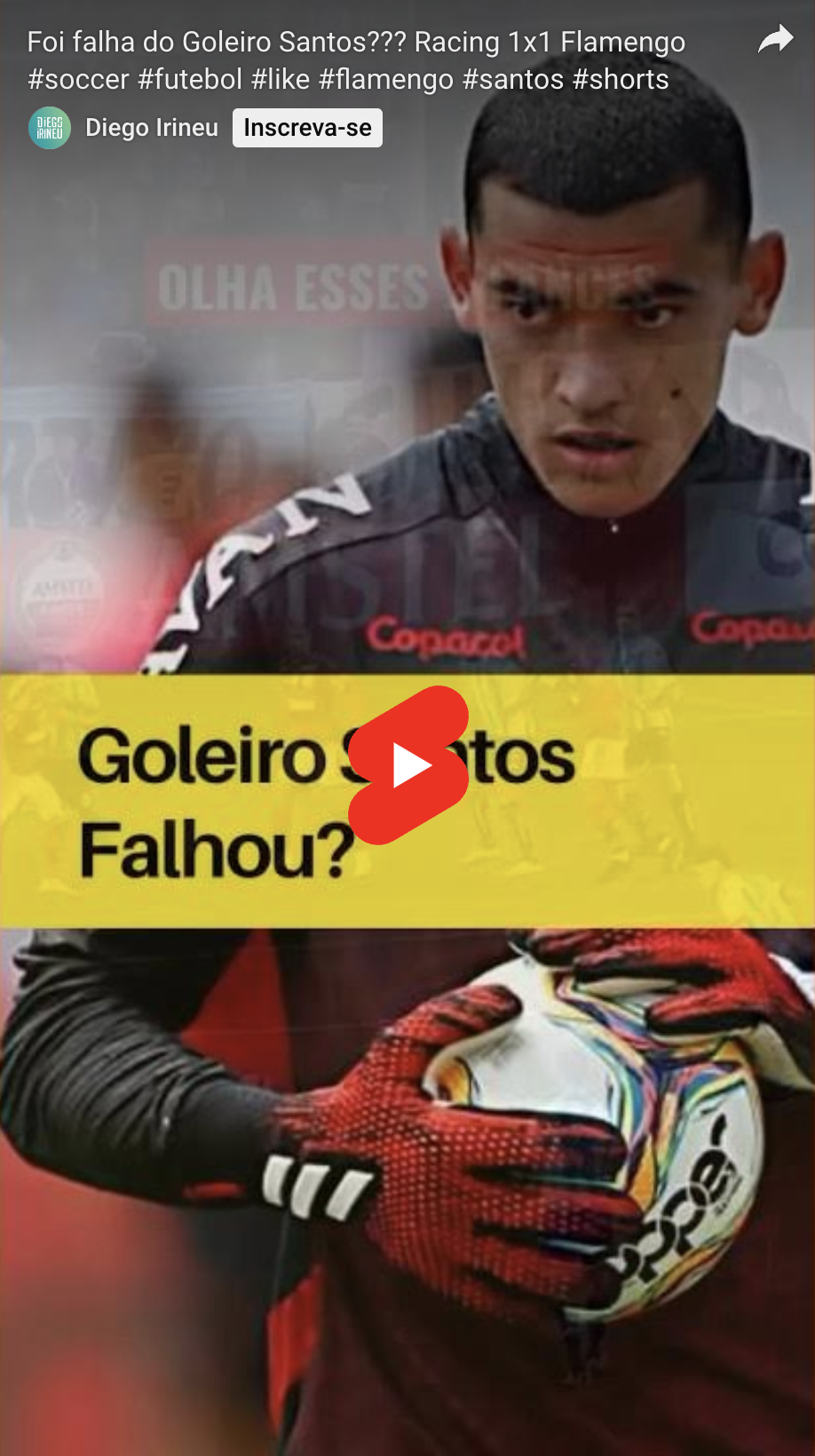 Foi falha do Goleiro Santos?